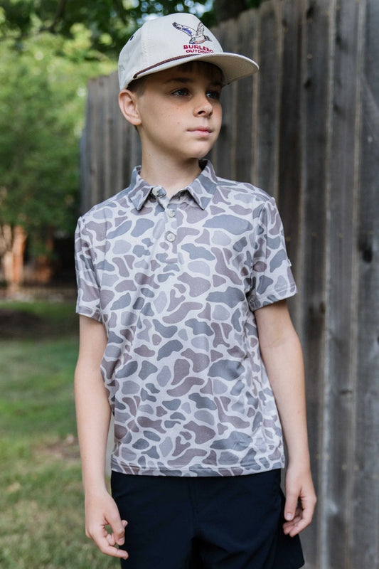 Youth Polo-Classic Deer Camo