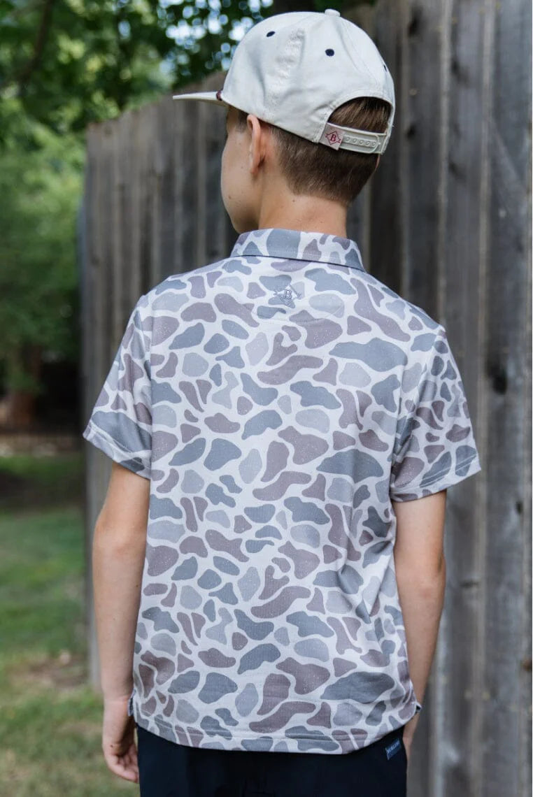 Youth Polo-Classic Deer Camo