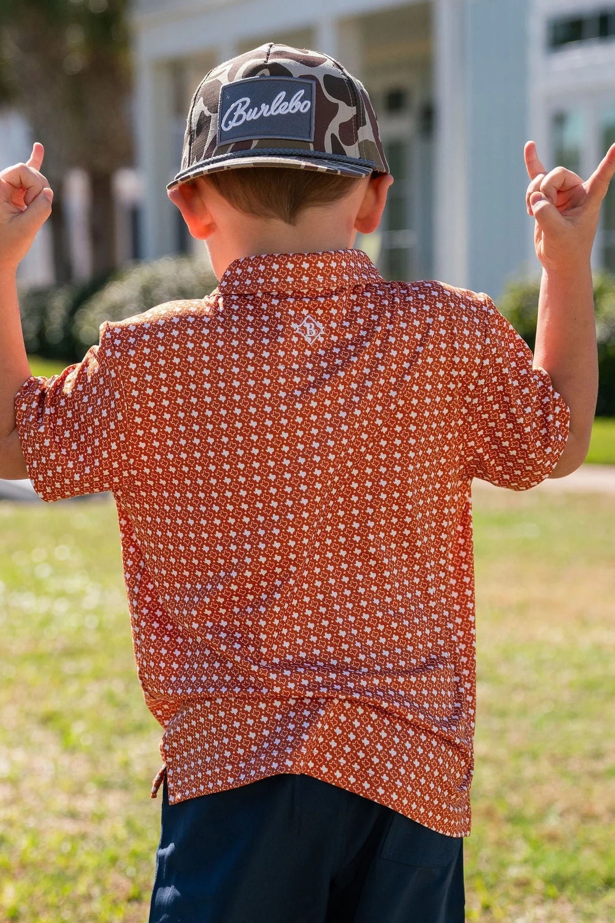 YOUTH Polo-Texas Orange