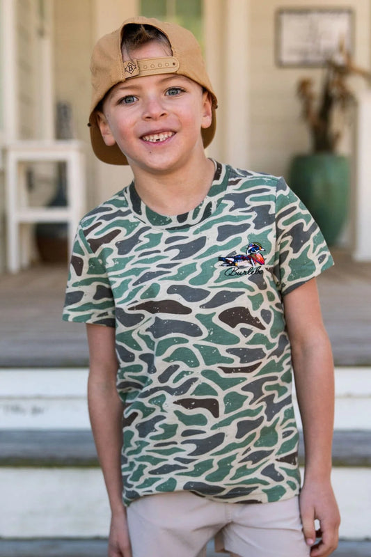 YOUTH Tee-Retro Duck Camo